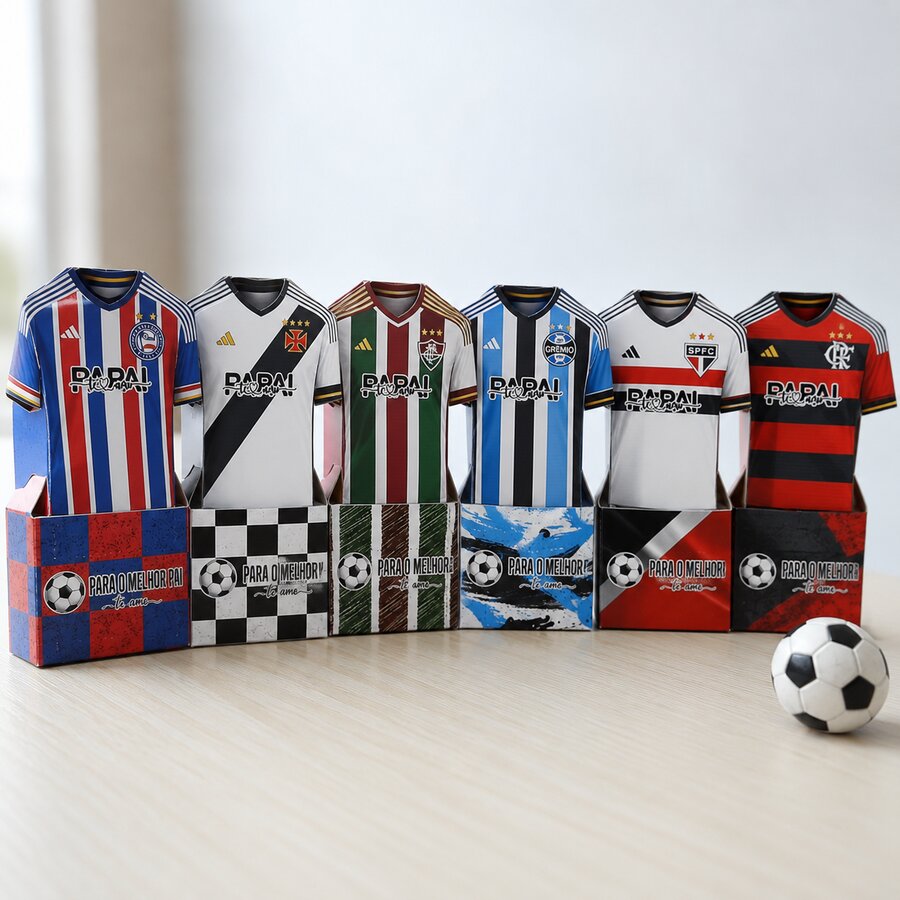 Mini Caixas de Times de Futebol